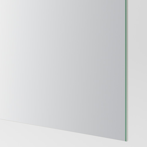Elegante borde del panel de espejo, parte del sistema de puertas correderas de alta calidad.