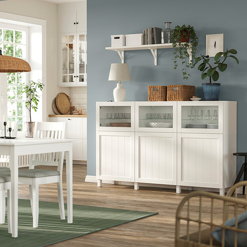 BESTÅ, vitrina con puertas. 2 de 3 abrir diálogo