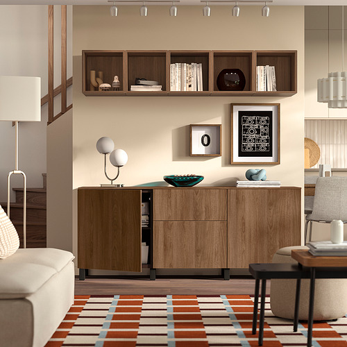 BESTÅ, sideboard with drawer runner, push-open. 2 of 4 open dialog