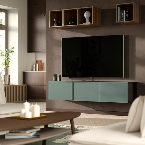 BESTÅ, TV bench with doors. 2 of 7 open dialog