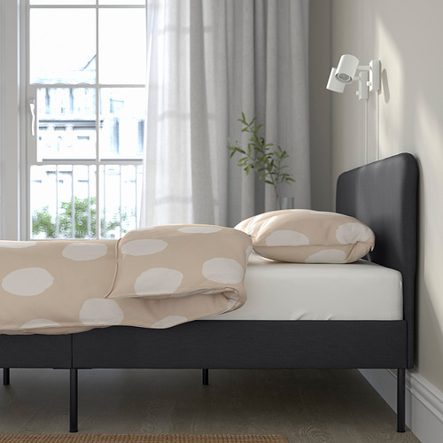 SLATTUM, upholstered bed Queen. 3 of 8 open dialog