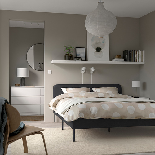 SLATTUM, upholstered bed Queen. 2 of 8 open dialog