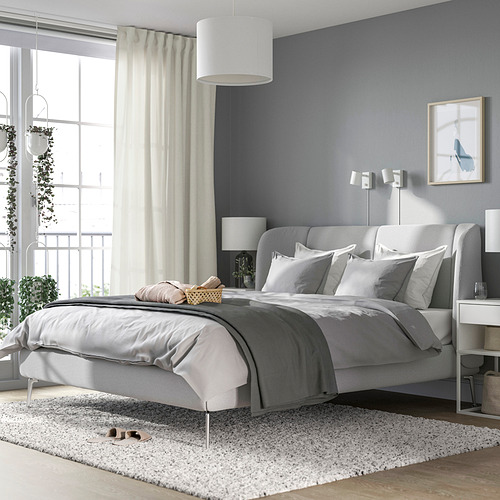 TUFJORD, cama Queen tapizado. 2 de 10 abrir diálogo