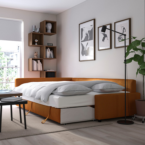 FRIHETEN, sofá cama 3 plazas con chaiselongue. 5 de 9 abrir diálogo