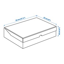 Ilustración de medidas - VATTENTRÅG caja con tapa