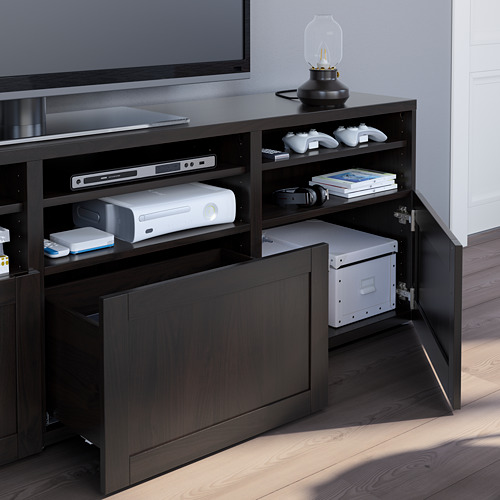 BESTÅ, TV storage combination with drawer rail, push-open. 6 of 10 open dialog