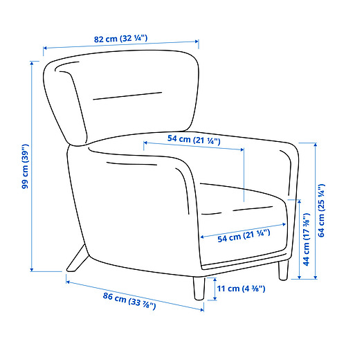 OSKARSHAMN, wing chair. 6 of 6 open dialog