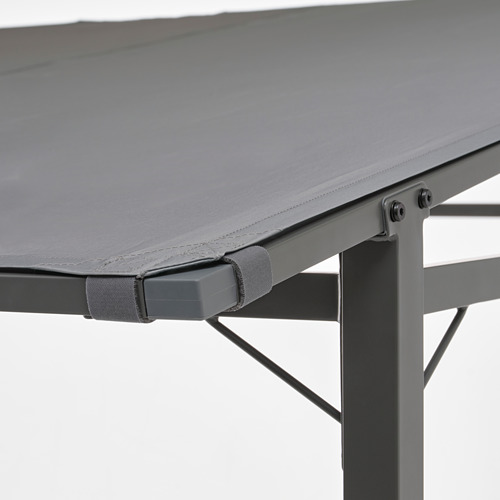 Estructura de acero duradera con tela resistente, toldo resistente al sol.