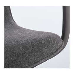 Measurement Illustration - LÅNGFJÄLL office chair with armrests
