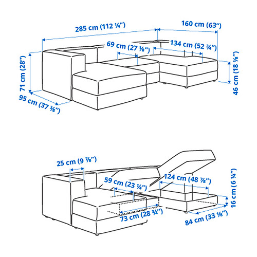 JÄTTEBO, sofá modular 3.5 plazas. 11 de 11 abrir diálogo