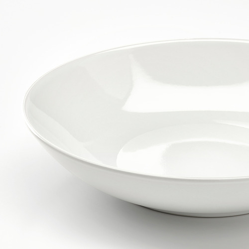 Cuenco blanco sencillo y elegante. Acabado en gres brillante, cantos lisos. Elegante y práctico.