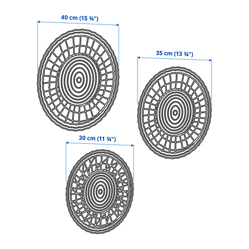 GILLSTAD, wall decoration, set of 3. 4 of 4 open dialog