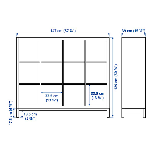 KALLAX, shelving unit with underframe. 6 of 6 open dialog