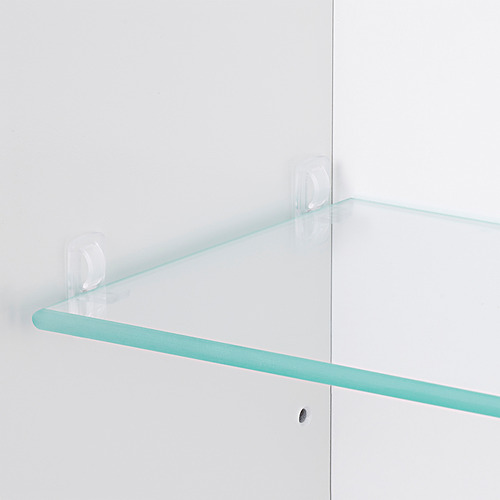 Measurement Illustration - TREASJÖN mirror cabinet with 1 door & integrated light,