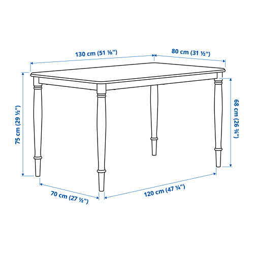 DANDERYD / SKOGSTA, dining table and 4 chairs. 5 of 6 open dialog