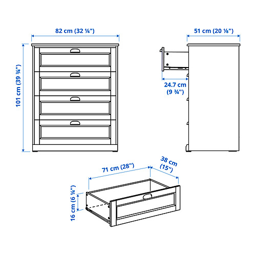 FÅGELFJÄLLET, muebles de dormitorio, juego de 4. 11 de 11 abrir diálogo