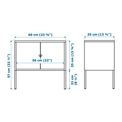 Measurement Illustration - LIXHULT cabinet