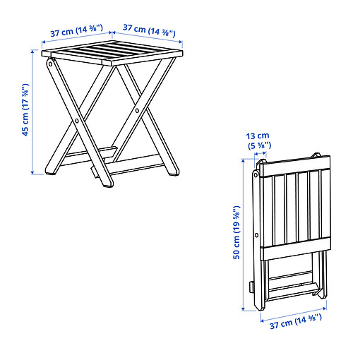 NÄMMARÖ, taburete plegable exterior. 5 de 5 abrir diálogo