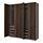 Variación actual: gris oscuro/marrón oscuro efecto roble teñido, 78 3/4x26x93 1/8 " 