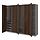 Variación actual: gris oscuro/marrón oscuro efecto roble teñido, 98 3/8x23 5/8x79 1/4 "