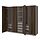 Select colour variation: dark gray/dark brown stained oak effect, 98 3/8x22 7/8x79 1/8 "