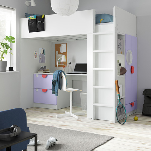 SMÅSTAD, loft bed. 2 of 6 open dialog