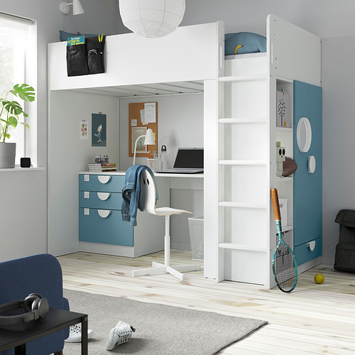 SMÅSTAD, loft bed. 2 of 6 open dialog