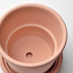 Measurement Illustration - MUSKOTBLOMMA plant pot with saucer 