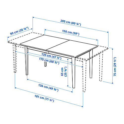 SKANSNÄS, extendable table and 4 chairs. 8 of 8 open dialog