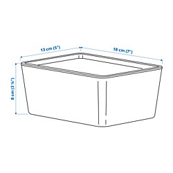 Measurement Illustration - KUGGIS box with lid