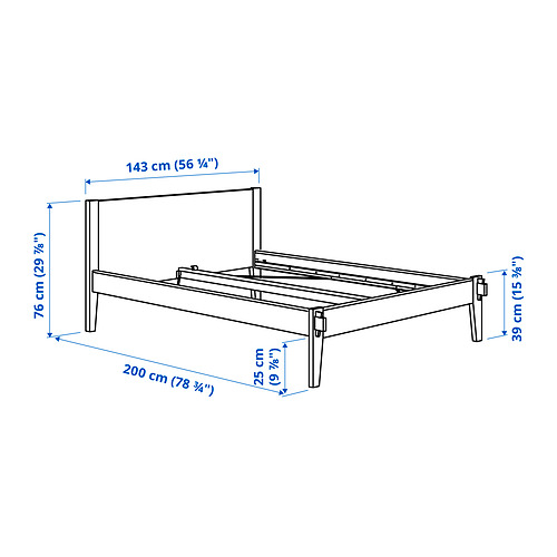 TAXÅSKLINT, bed frame. 8 of 8 open dialog