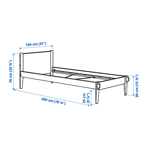 TAXÅSKLINT, bed frame. 8 of 8 open dialog