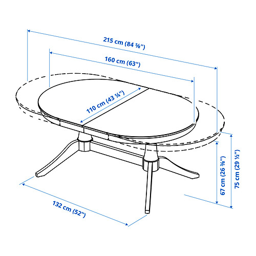 ROSENTORP / NÄSINGE, Extendable dining table and 6 chairs. 10 of 11 open dialog
