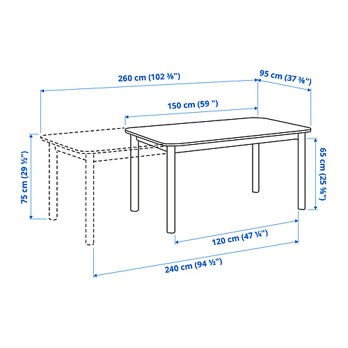 STRANDTORP / ODGER, Extendable dining table and 8 chairs. 10 of 11 open dialog
