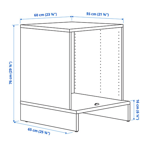 Measurement Illustration - UPPFÖRA frame