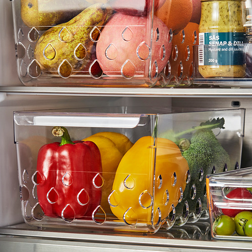 KLIPPKAKTUS, storage basket for fridge. 3 of 5 open dialog
