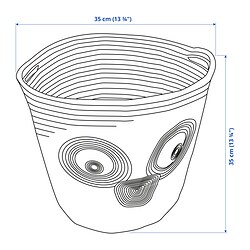 Ilustración de medidas - UPPSTÅ bolsa de almacenaje