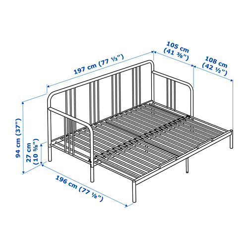 FYRESDAL, day-bed with 2 mattresses Twin. 10 of 10 open dialog