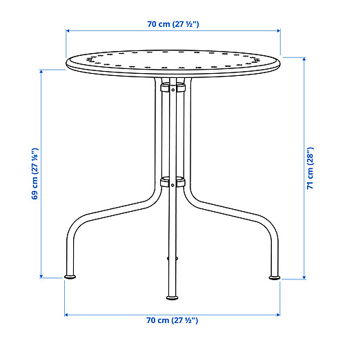 Ilustración con medidas del producto: LÄCKÖ.
