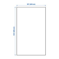 Measurement Illustration - JAKOBSLILJA bedspread