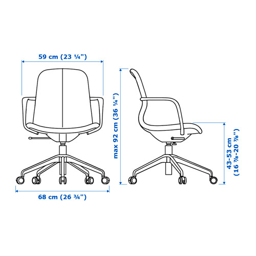 LÅNGFJÄLL, silla reuniones con reposabrazos. 2 de 8 abrir diálogo