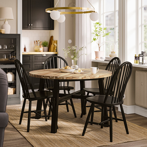 SKOGSTA, round table and 4 chairs. 2 of 5 open dialog
