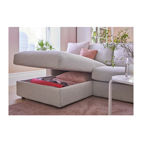 VIMLE, sofa with chaise. 4 of 6 open dialog