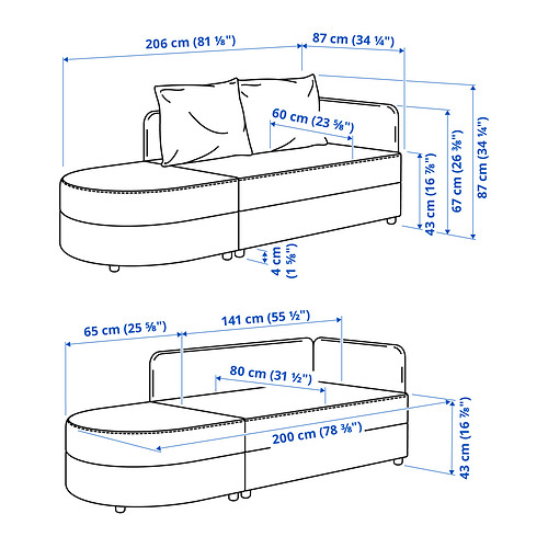 LINDÅKRA, 2-seat sleeper sofa. 9 of 10 open dialog