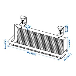 Measurement Illustration - FÖRSÄSONG cable management tray