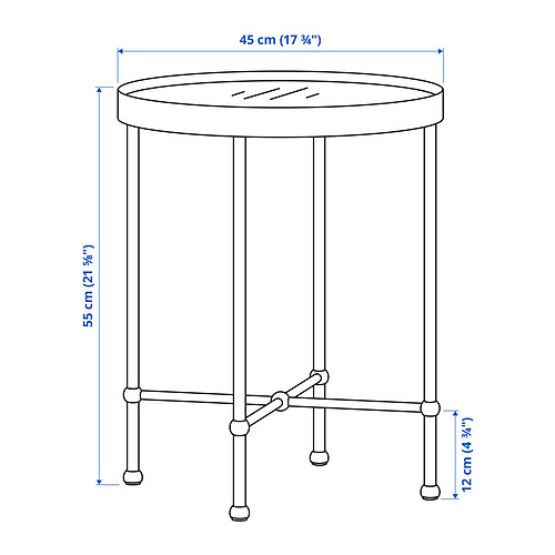 Measurement Illustration - TORSJÖ side table