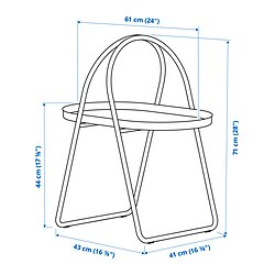 Measurement Illustration - MÅBÄRSSKÄR coffee table outdoor indoor