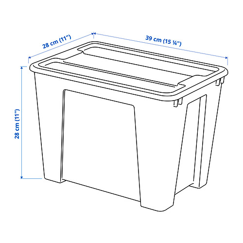 SAMLA, caja con tapa. 4 de 4 abrir diálogo
