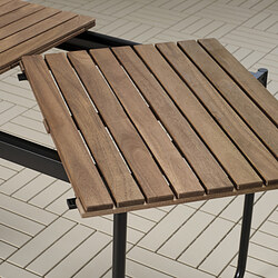 Measurement Illustration - VÄSMAN extendable table outdoor