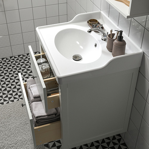 HEMNES / RUTSJÖN, armario+cajones/lavamanos/llave. 3 de 4 abrir diálogo